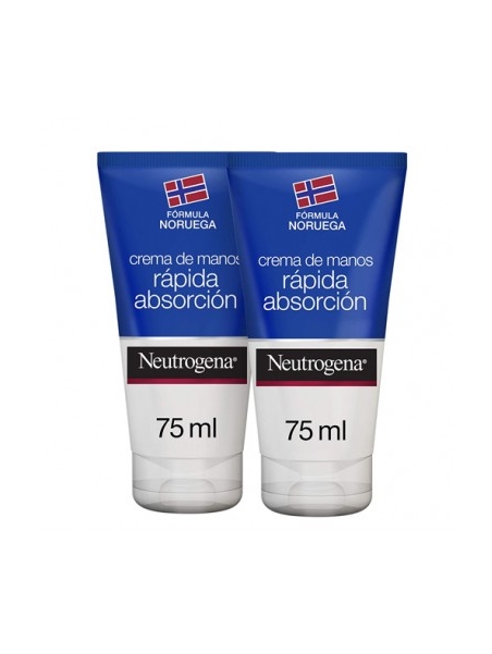 NEUTROGENA CREMA DE MANOS RAPIDA ABSORCION 75 ML 2 UNIDADES