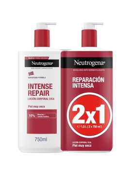NEUTROGENA FORMULA NORUEGA LOCION CORPORAL REPARACION INTENSA PIEL MUY SECA Y RUGOSA 2 ENVASES 750 M