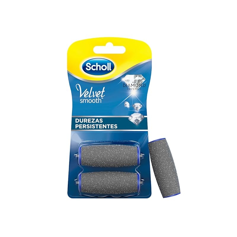 SCHOLL VELVET SMOOTH LIMA ELECTRONICA DIAMOND CRYSTALS RECAMBIO DUREZAS PERSISTENTES 2 U RECAMBIO