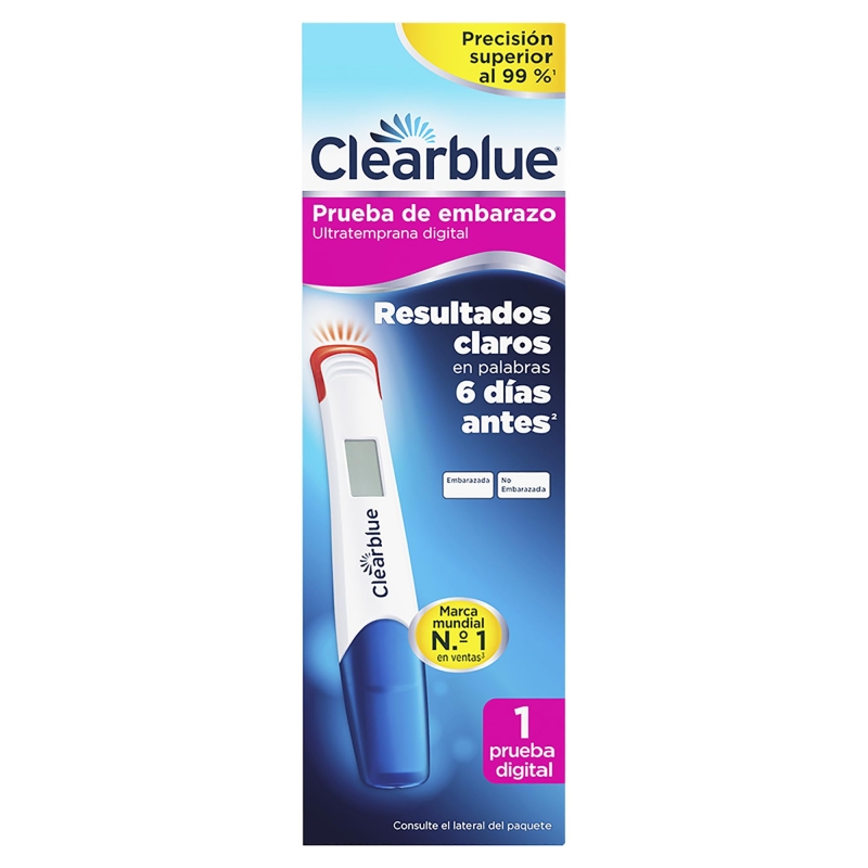 CLEARBLUE PRUEBA DE EMBARAZO ULTRATEMPRANA DIGITAL 1 PRUEBA