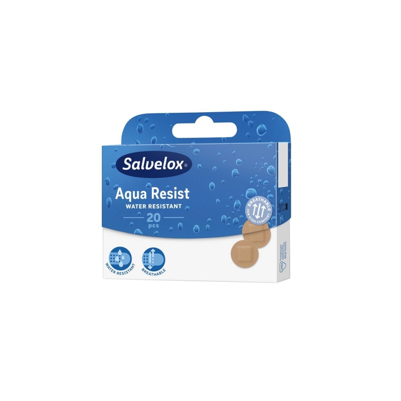 SALVELOX AQUA RESIST APOSITO ADHESIVO 20 APOSITOS REDONDOS
