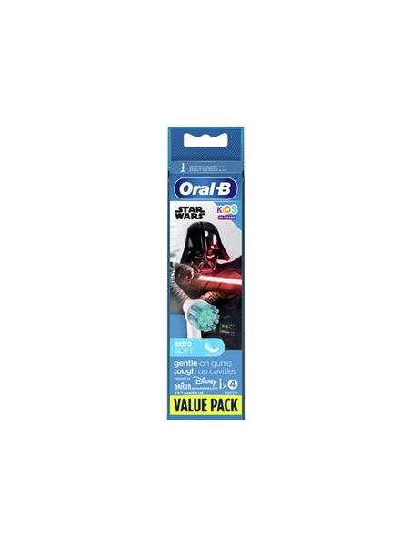 RECAMBIO CEPILLO DENTAL ORAL-B STAR WARS 4UNIDADES